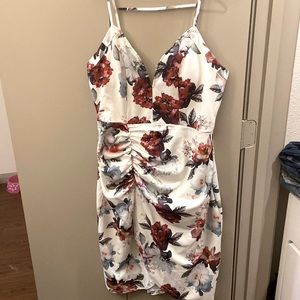 White Floral Date night dress